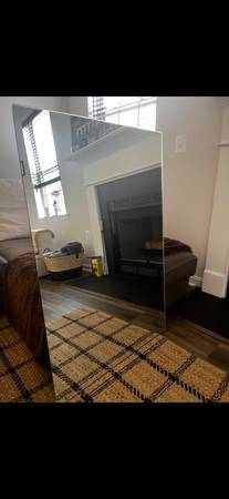 24" x 48" Rectangular Frameless Tempered HD Wall Mirror - 2 Pieces 1