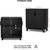 New Black Rattan Storage Cabinet with 2 Doors, Natural Storage Cabinet with Adju 6 thumbnail
