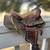 Antique Miniature Leather Horse Saddle 2 thumbnail