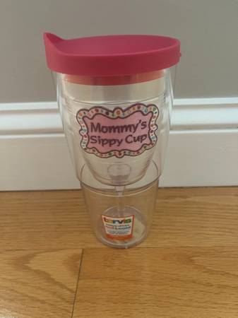 Tervis Mommy's Sippy Cup 16 oz Double Wall Wine Glass Cup Tumbler 1