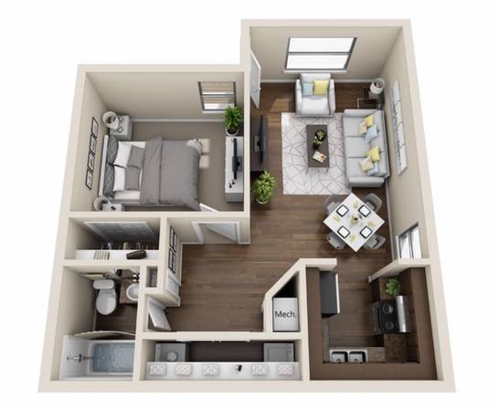 $890 / 1br - 617ft2 - Move In Ready Unit! Available Now! (New Orleans)63881896389635120