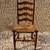 Henkel Harris  High Ladder Back Rust Seat Dining Chairs 3 thumbnail