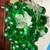 Vintage Mid Century Modern 1960s green Lucite grape cluster swag light 5 thumbnail