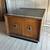 1960s MCM Walnut and Chrome Plinth Bar Storage End Table 16 thumbnail