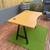 Modern Bamboo Desk with Cable Ports – Sturdy Metal Legs 5 thumbnail