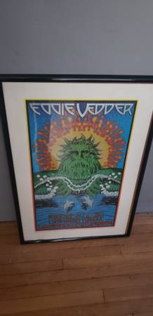 Eddie Vedder Long Beach 2011 Concert Poster by Chuck Sperry 1