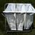 Like New Three Section Folding Hamper with Wheels 1 thumbnail