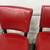 Set of 4 Red Bar Stools 4 thumbnail
