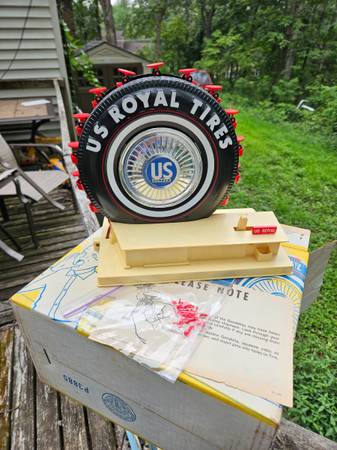 US Royal Giant Tire Mechanical Toy, World's fair replica, NIB 1