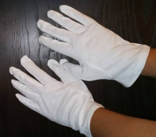 Adult white gloves - magician / costume 1