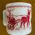 Rare Vintage Anchor Hocking Milk Glass Circus Cup & Cereal Bowl 2 thumbnail
