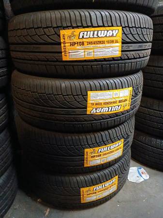 4 New Tires Installed/ 4 Llantas Nuevas Instaladas 245/45/20 Fullway T 1