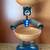Retro Bottle Cap Man Folk Art Snack Server 1950s-1960s 14” 1 thumbnail