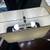 (Pair of) SIELAFF ‘Duo’ Curved Welded Table Lamps w/Linen Shades, Wht 8 thumbnail