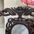 Two Chinese Black Wood ( 红木 Hong Mu) Chairs with Marble Center 8 thumbnail