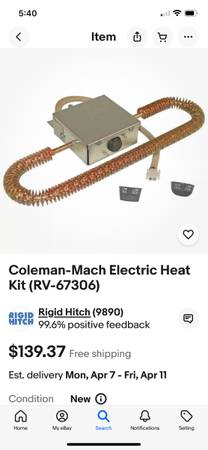 Coleman heat kit 1