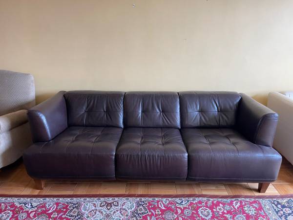 Italian Leather Couch 1