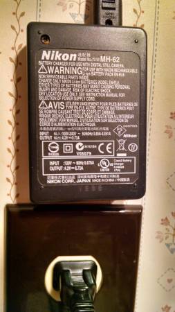 Nikon MH-62 Digital Camera Battery+Cord Charger ONLY - $10 (Boston and Northward)63471242141441122