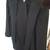 Vintage Black Wool Coat w/ Fox Fur Trimmed Hood & Scarf Collar Size 12 4 thumbnail