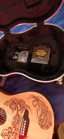 6 String Luna Electric Acoustic Guitar w/ Hardshell Case - $325 (Searcy Arkansas)63471311935875121