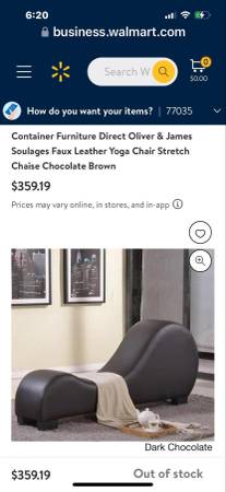 Yoga Chaise Lounger / Silla de masaje / Tantra - $120 (Houston)62920221249795120