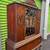 Antique walnut arched top depression China cabinet 4 thumbnail