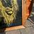 Gold on black glass lion mirror A293 5 thumbnail