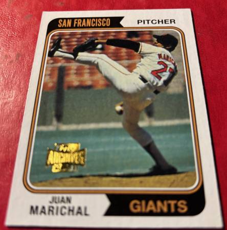 Juan Marichal Reprint Giants Hall of Fame 1