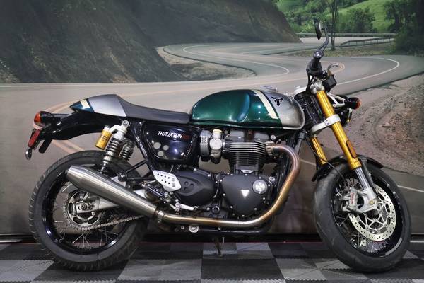 2023 Triumph Thruxton RS Competition Green Silver Ice Parallel Twin 12 1