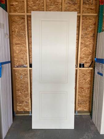 36in x 96in Two Panel Square Top Interior Door Slab Solid Core 1