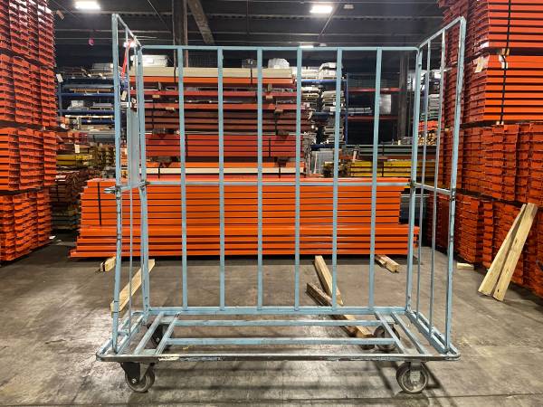 Used Slotted Mobile Cart | 62x23x70 1