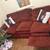 Maroon Couch w/ 2 recliners 2 thumbnail
