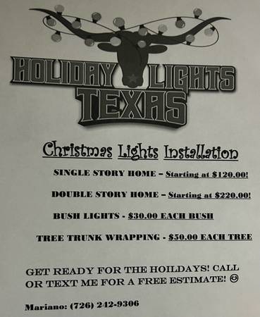 Christmas Lights Installation 1