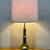 Vintage Stiffel Brass Lamp Linen Shade 2 thumbnail