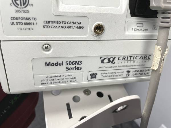 Combo Criticare 506N3 Series Medical Patient Vital Signs Monitor w STA - $1,100 (DELRAY BEACH)63471286540547123