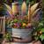 Vintage Mop Bucket/Rustic Garden Planter 6 thumbnail