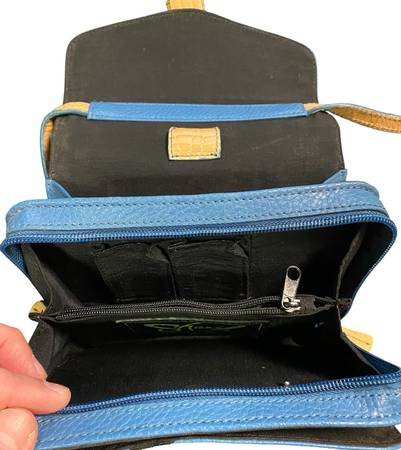 Cartera de cuero azul Sharif - $12 (Baldwin)63471462930817124