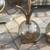 (2) Mid Century/ Danish Modern Blown glass + walnut lamps B23 4 thumbnail