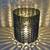 LARGE 7" Textured Designer Glass Hurricane Vase Candle Holder Planter 8 thumbnail