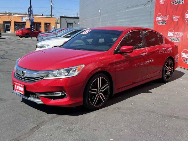 2017 Honda Accord Sedan Sport SE sedan San Marino Red - $11,888 (CALL 509-587-3363 FOR AVAILABILITY)63470421310595122