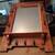 1970s Vintage Solid Wood Entryway Mirror with Hooks and Shelf 4 thumbnail