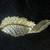 Sarah Coventry brooch leaf shape rhinestones gold tone signed SARAHCOV 1 thumbnail