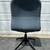 Upholstered Blue Super Comfortable Swivel Desk Chair 4 thumbnail