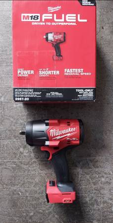 New Milwaukee FUEL 1/2" High-Torque Impact Wrench M18 w/ Friction Ring - Tool On 1