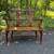 Vintage solid oak Windsor style settee bench 23 thumbnail