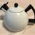 White & Black Enamel Whistling Tea Kettle 3 thumbnail