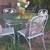 Cute outdoor vintage iron patio garden dining set 5 thumbnail