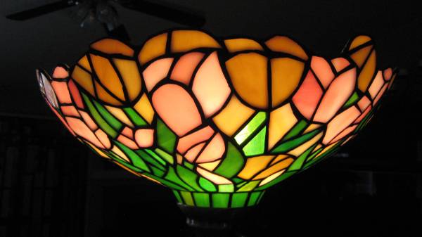 Stained Glass Flower Floor Lamp 1