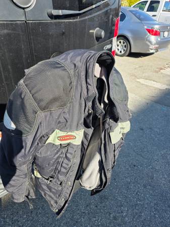 FirstGear Padded Hypertex padded Motorcycle ridding Jacket XL Black Me 1