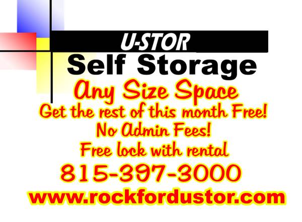 $75 / 100ft2 - Any size space - Get the rest of September Free and a free lock with r (Rockford)63981978556035120